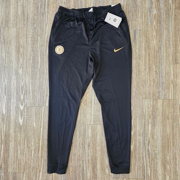 Nike Chelsea FC Strike Jogger Pant Dri-Fit Soccer DX3517-426 Black Gold Men's XL - Picture 10 of 13